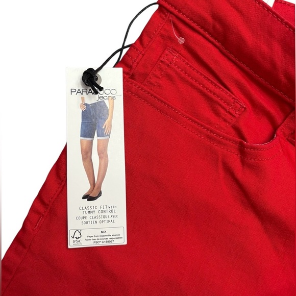 Parasuco Jeans Shorts, Size 12, Red - Picture 4 of 9